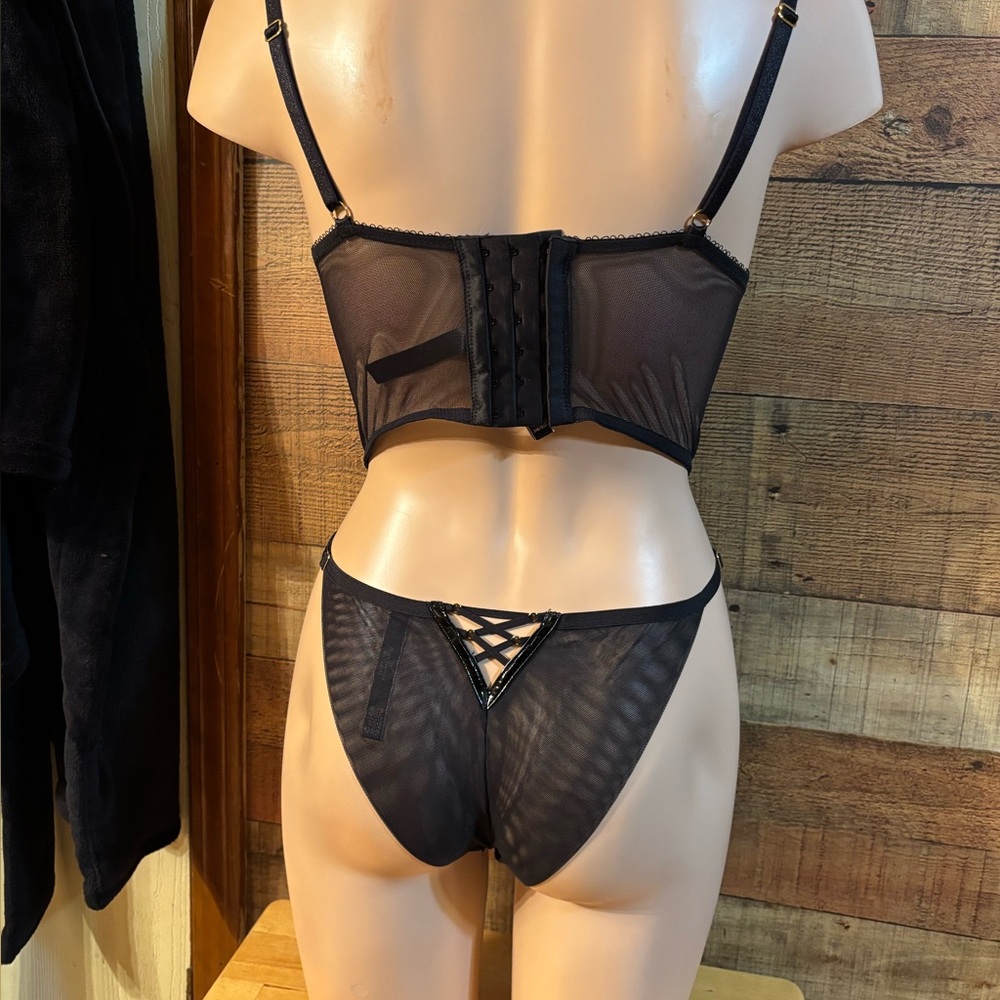 🎀 Victorias Secret Very Sexy Set Push Up Corset Bra & Cheeky Panty - Picture 5 of 12